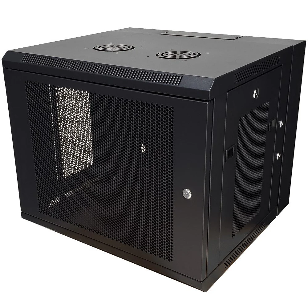 Wall Mount Swing Out Cabinets,19 inch rackmount x 18.5 inch usable depth. with perforated Door(9u,12u,15u,)