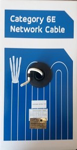 Cat6E - Ethernet 1000Ft 4 Pair - 550MHZ UTP FT4, Blue/White