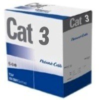CAT3 (Cat 3) - 25 Pair - Station Wire - FT4 1000 feet (ft) White