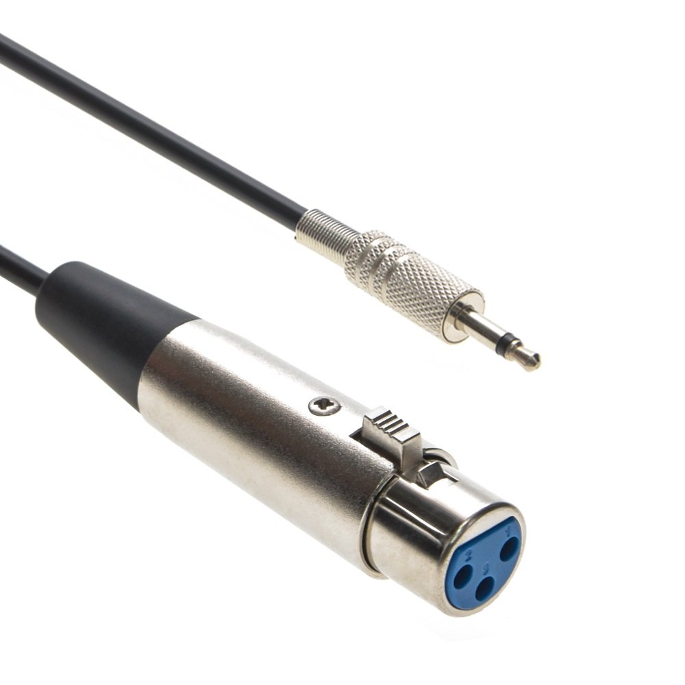 XLR female to 3.5mm mono cables