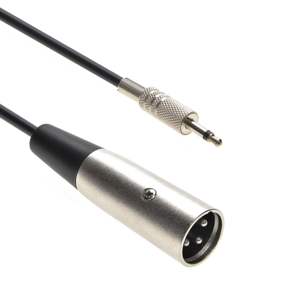 XLR male to 3.5mm mono