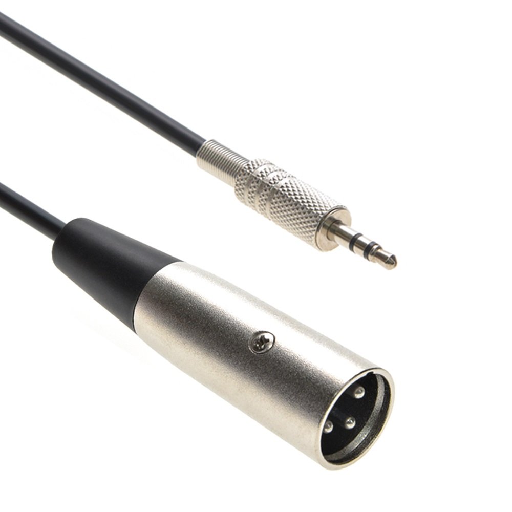 XLR male to 3.5mm stereo TRS (Balanced Audio) male cable