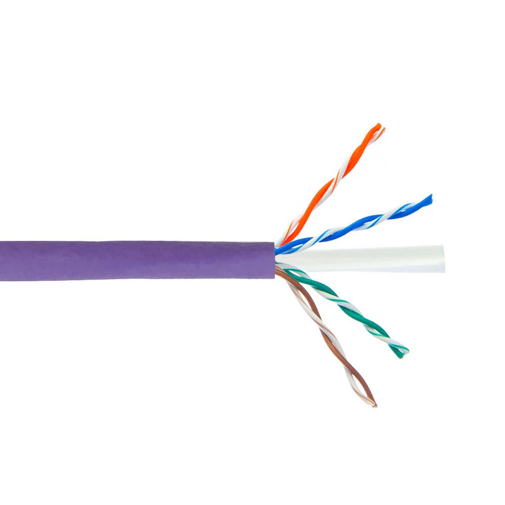 C6 CMR Riser UTP Stranded 4 Pair 23AWG Bulk Cable 1000ft package.