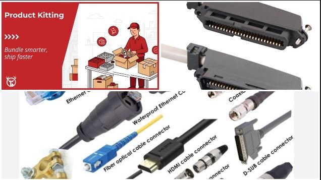 Collage of custom cabling